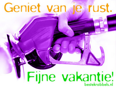 Geniet van je rust. Fijne vakantie!