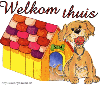 Onwijs ᐅ 23 Welkom thuis Plaatjes en Gifs voor Whatsapp - BesteKrabbels.nl YM-07