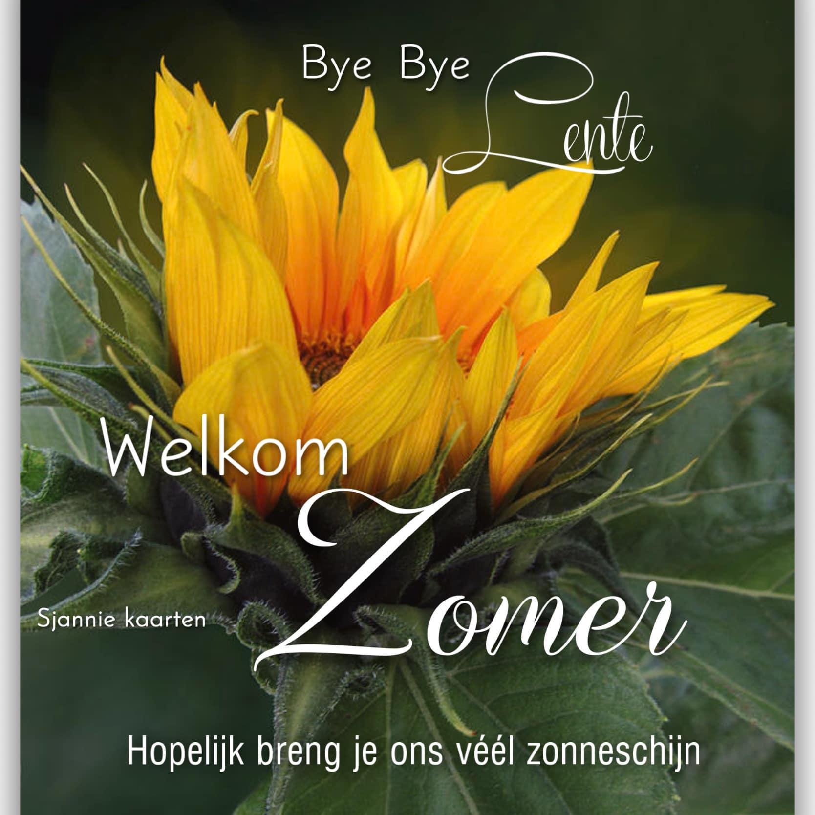 Bye Bye Lente, Welkom Zomer. Hopelijk...