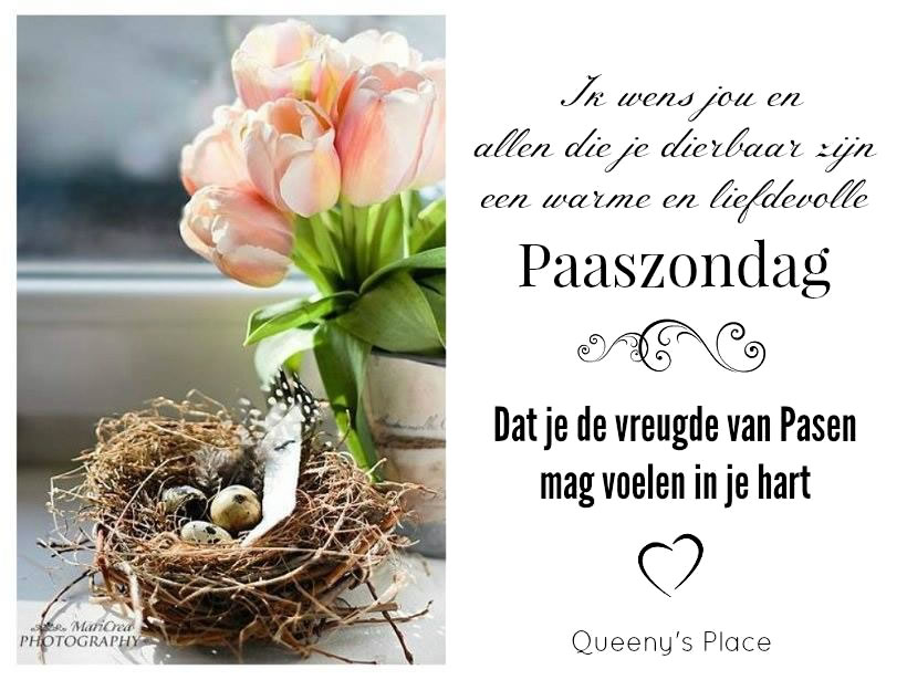 Ik wens jou en allen die je dierbaar zijn een warme en liefdevolle Paaszondag...
