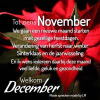 Tot ziens November...