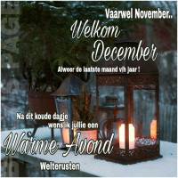 Vaarwel November...