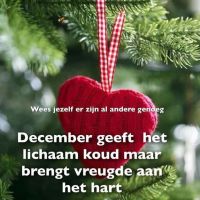 December geeft het...