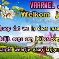 Vaarwel Juni. Welkom...