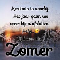 Kerstmis is voorb...