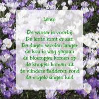 Lente De winter is...