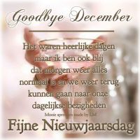 Goodbye December...