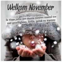 Welkom November. Ik...