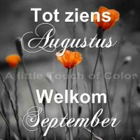 Tot ziens Augustus...