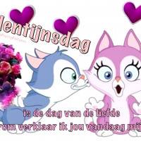 Valentijnsdag is de...