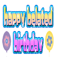 Happy belated...