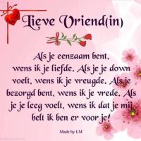 Lieve Vriend(in) Als...