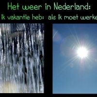 Het weer in...