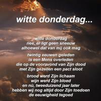 Witte donderdag...